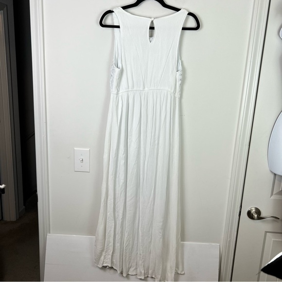 Cracker Barrel Maxi Dress womens small sleeveless lace overlay lined - Picture 5 of 8